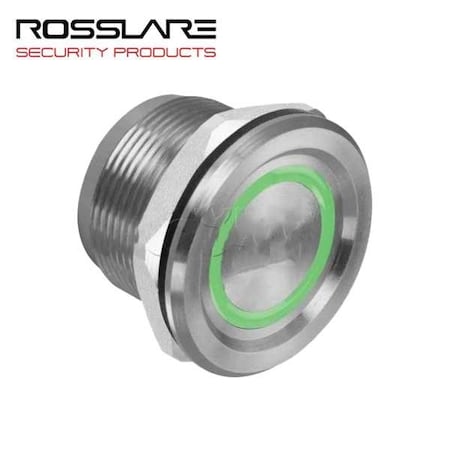 Rosslare PIEZOELECTRIC SWITCH W/LED RING, PUSH BUTTON-NATURAL ROS-PX-34N